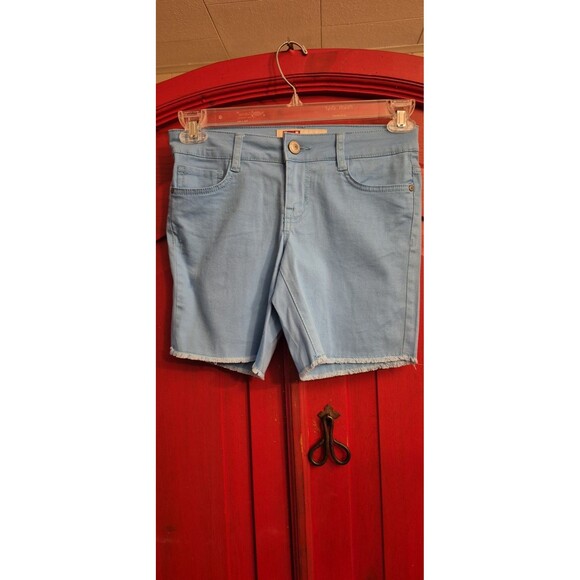 L.e.i. Lei Size 3 Ashley Low Rise Shorts Blue Longer Length Back To School EUC - Picture 1 of 3